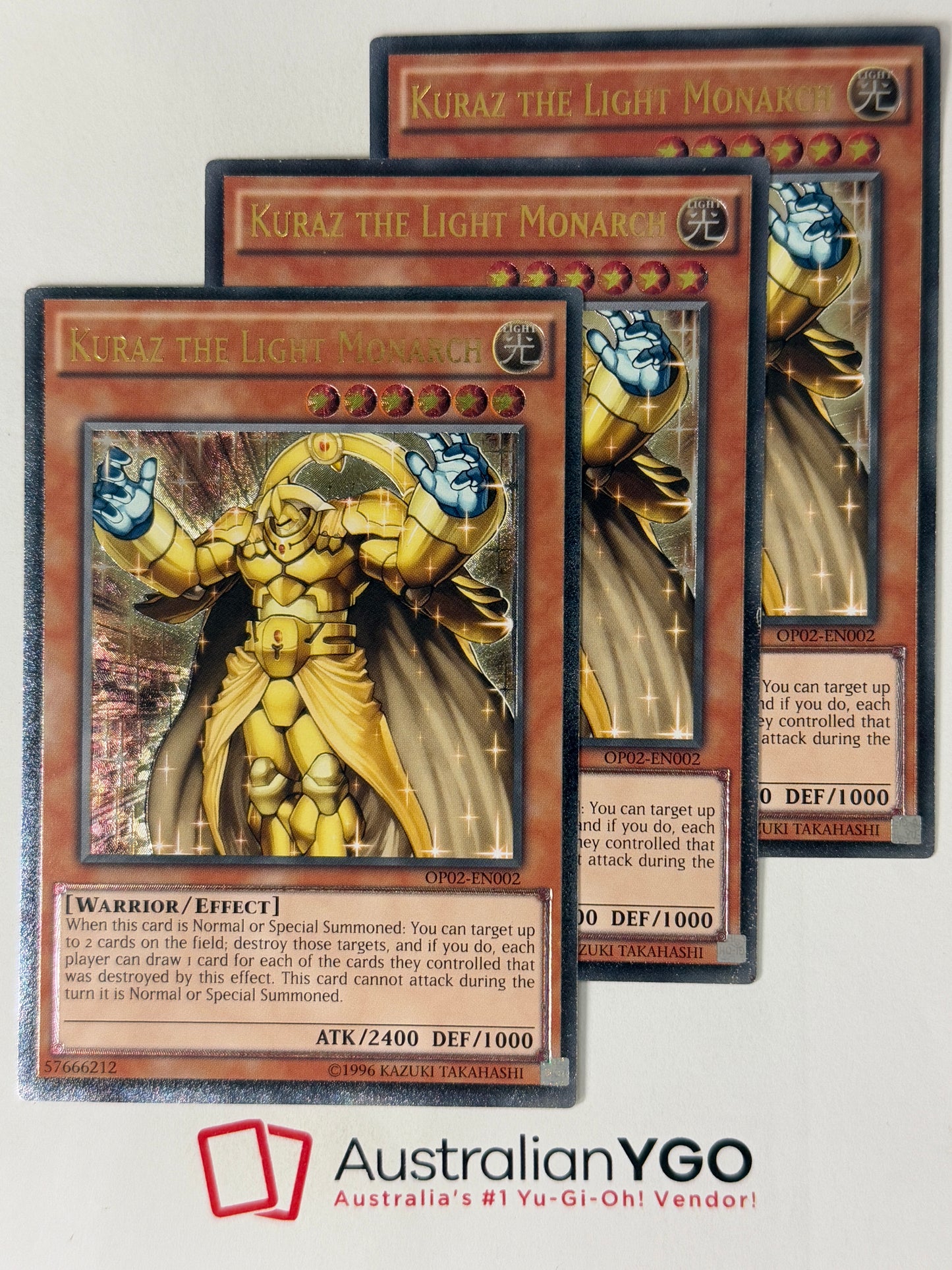 KURAZ THE LIGHT MONANCH OPO2-EN002 (UTR) PLAYSET