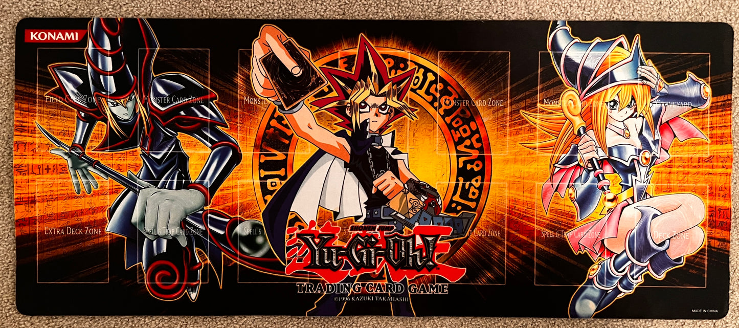 Official Yugioh Yugi / Dark Magician / Dark Magician Girl Playmat Unsealed