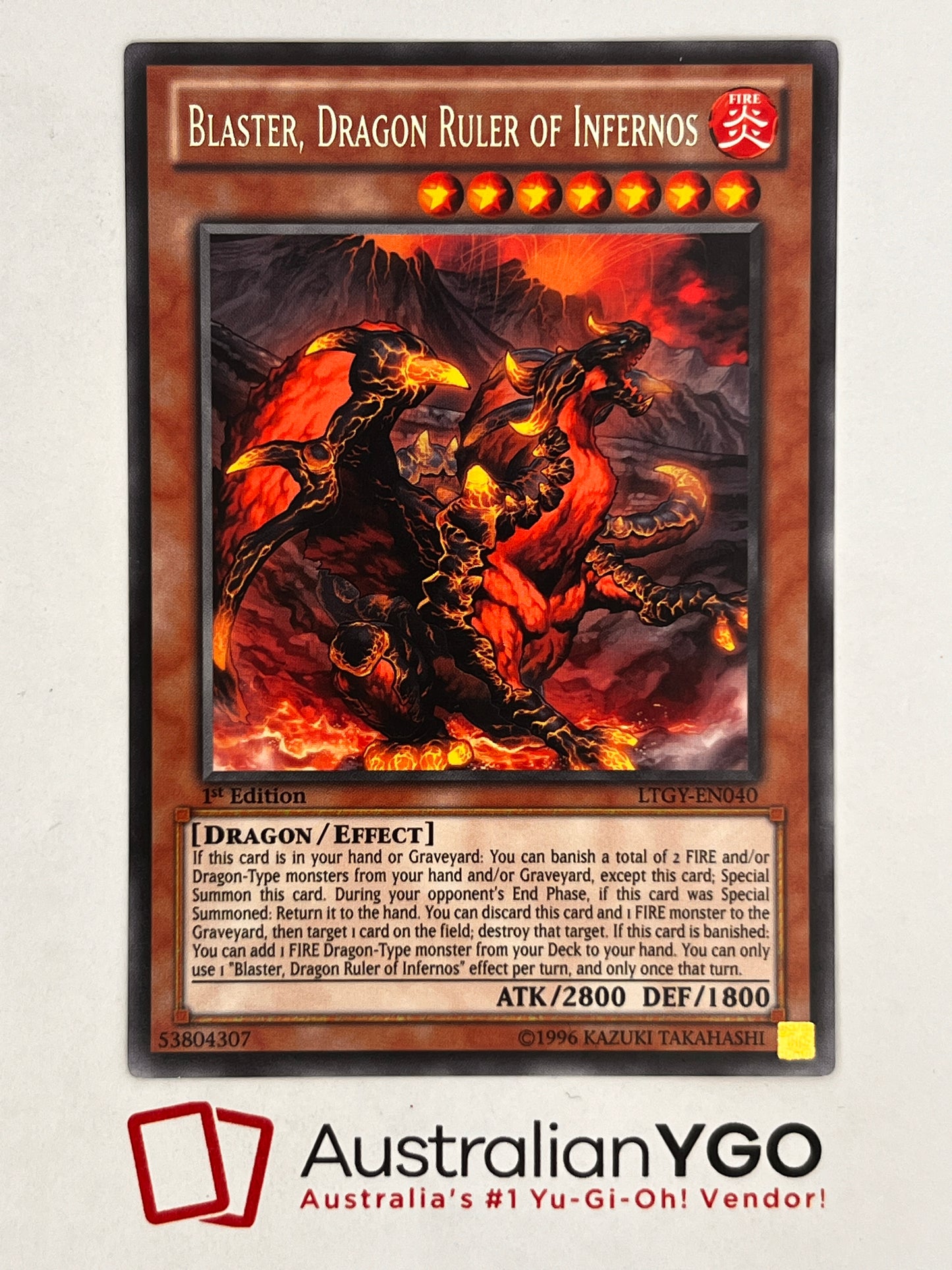 BLASTER, DRAGON RULER OF INFERNOS LTGY-EN040