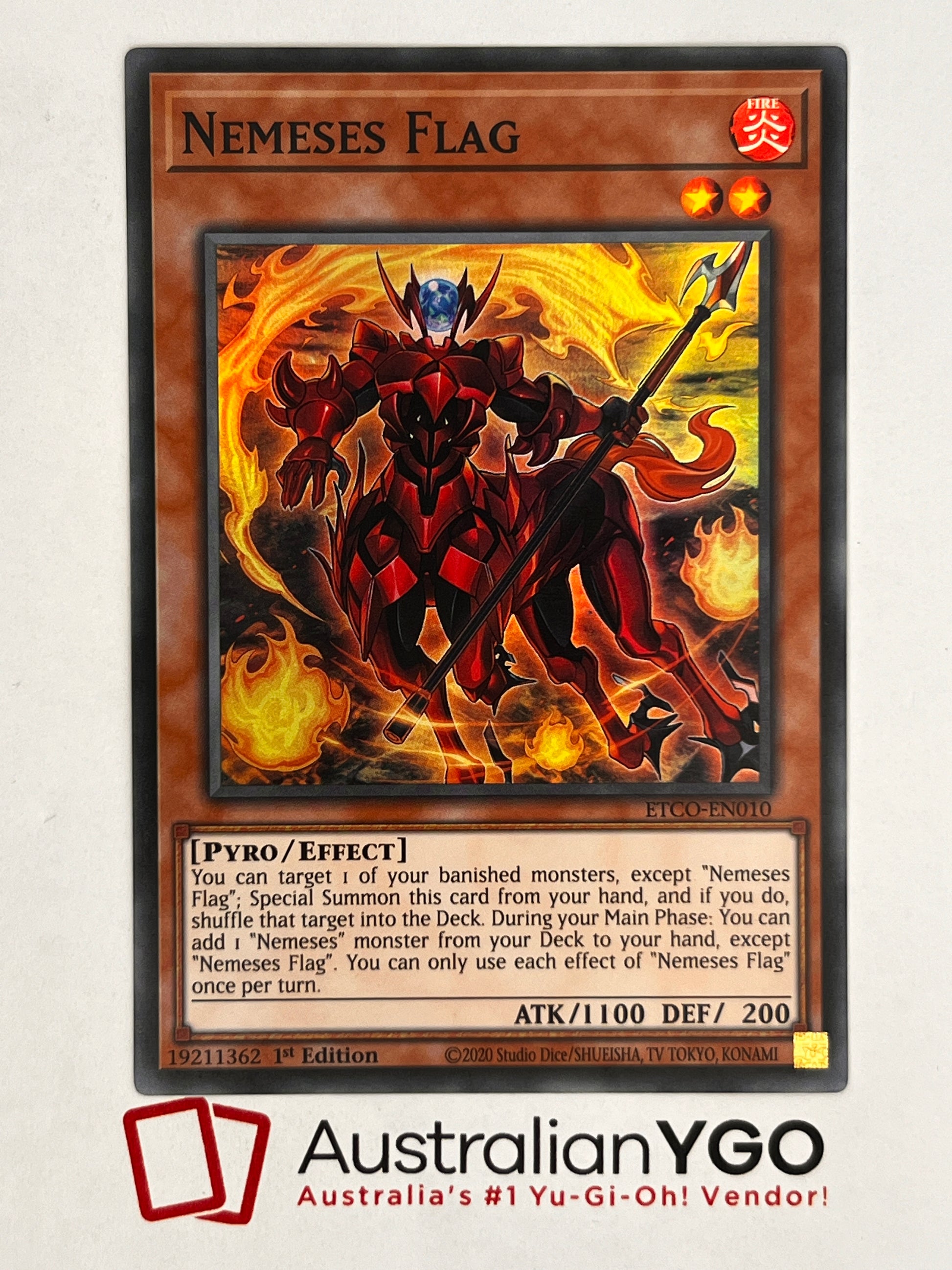 NEMESES FLAG ETCO-ENO10 Aus Ygo NEMESES FLAG ETCO-ENO10 Aus Ygo