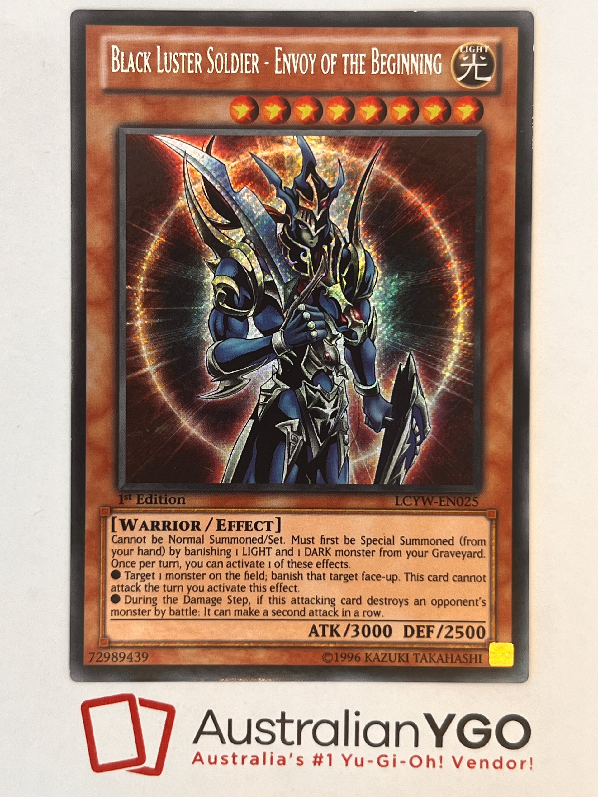 BLACK LUSTER SOLDIER - ENVOY OF THE BEGINNING LCYW-EN025 Aus Ygo BLACK LUSTER SOLDIER - ENVOY OF THE BEGINNING LCYW-EN025 Aus Ygo
