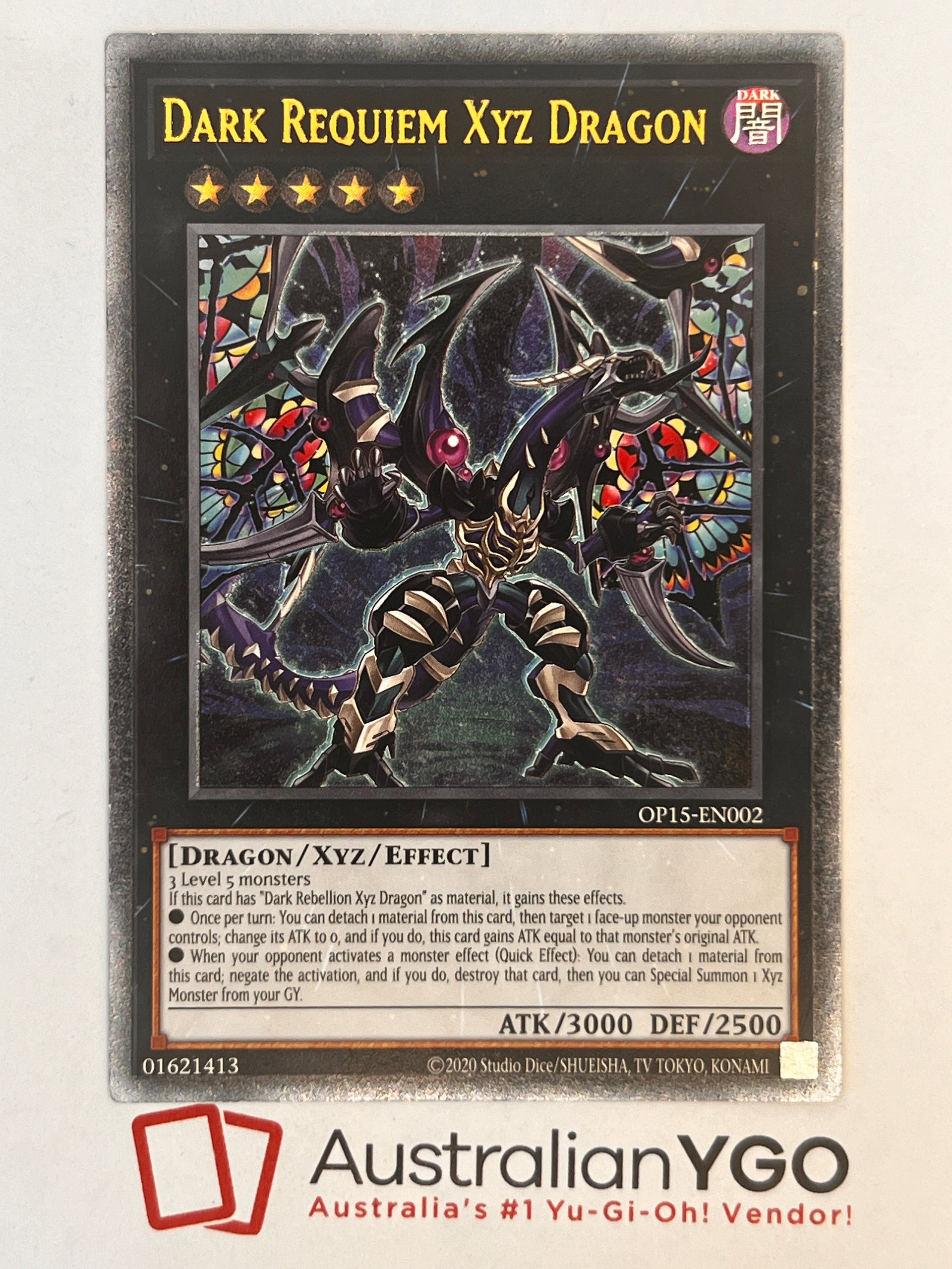 yugioh dark requiem xyz dragon deck DARK REQUIEM XYZ DRAGON OP15-EN002 (UTR) – Aus Ygo