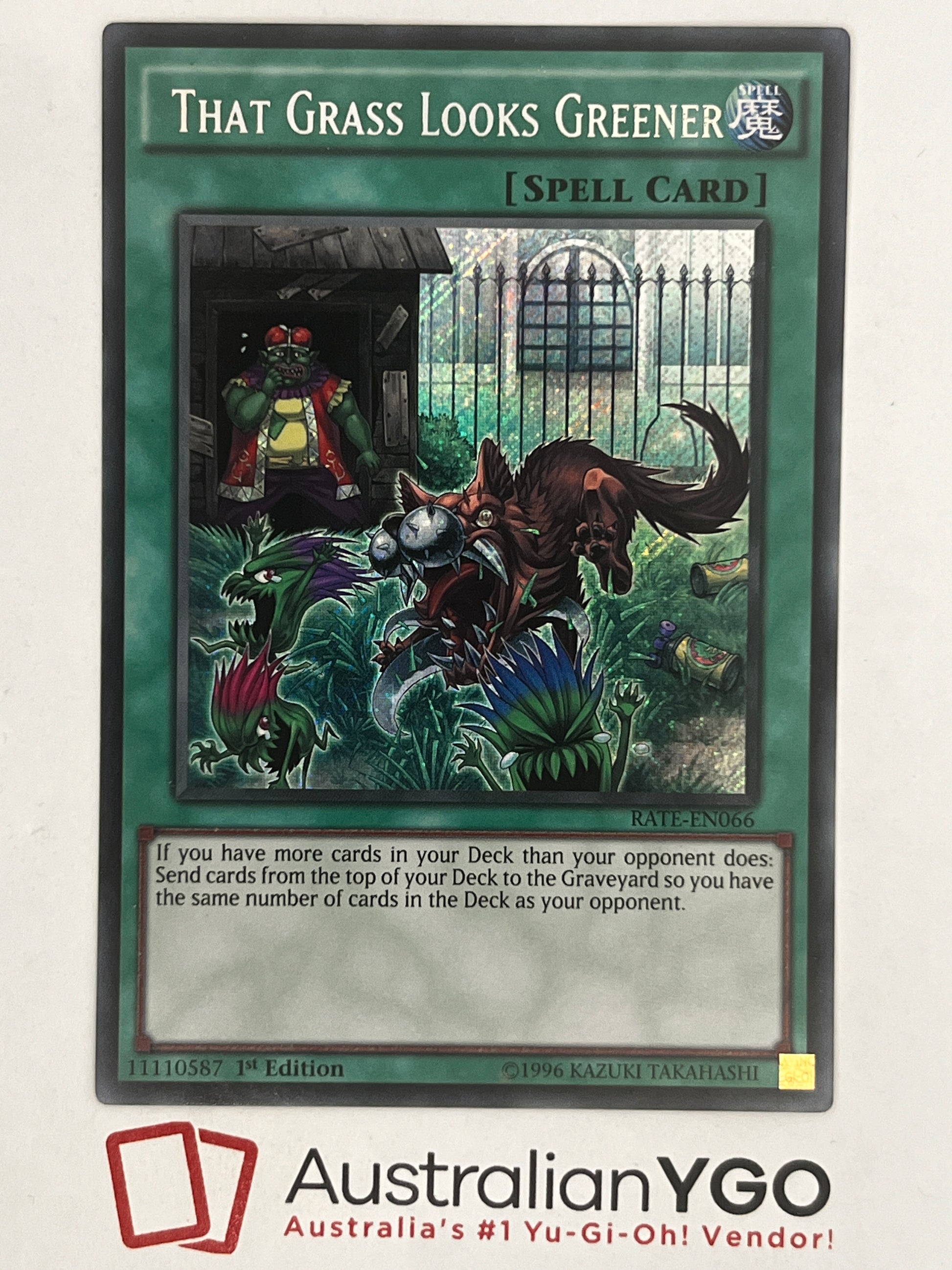 THAT GRASS LOOKS GREENER RATE-EN066 Aus Ygo THAT GRASS LOOKS GREENER RATE-EN066 Aus Ygo