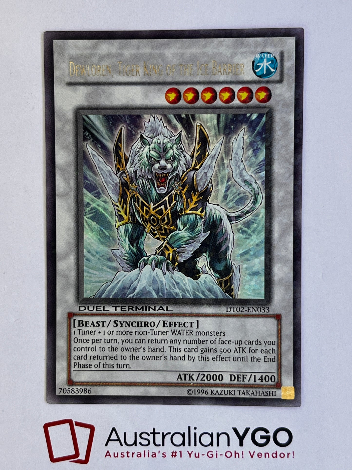 DEWLOREN, TIGER KING OF THE ICE BARRIER DT02-EN033