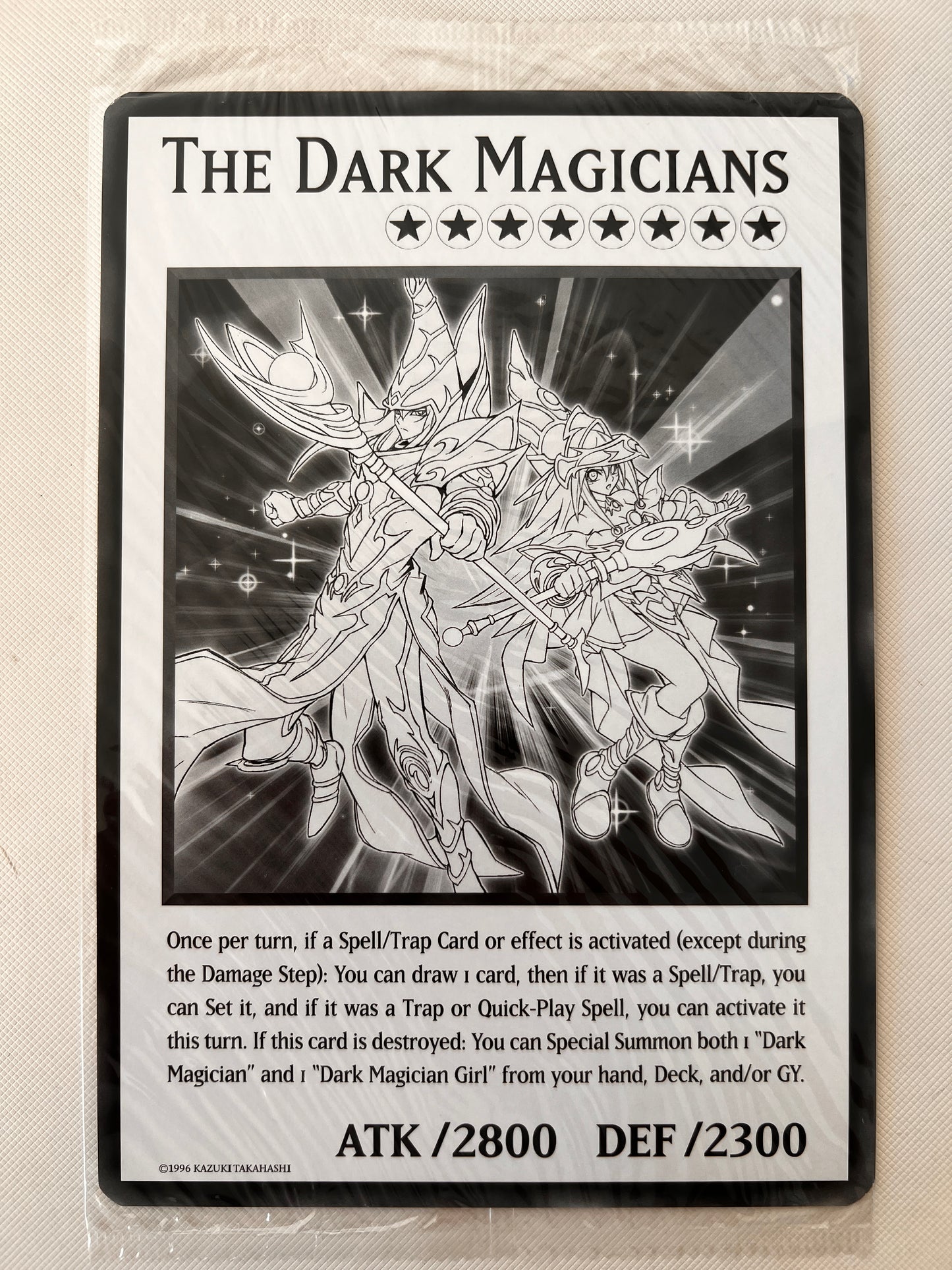 THE DARK MAGICIANS - Yugioh Oversized Card