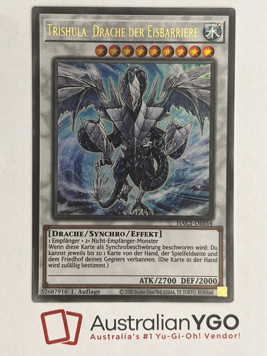 Trishula, Dragon Of The Ice Barrier (German) HAC1-DE054