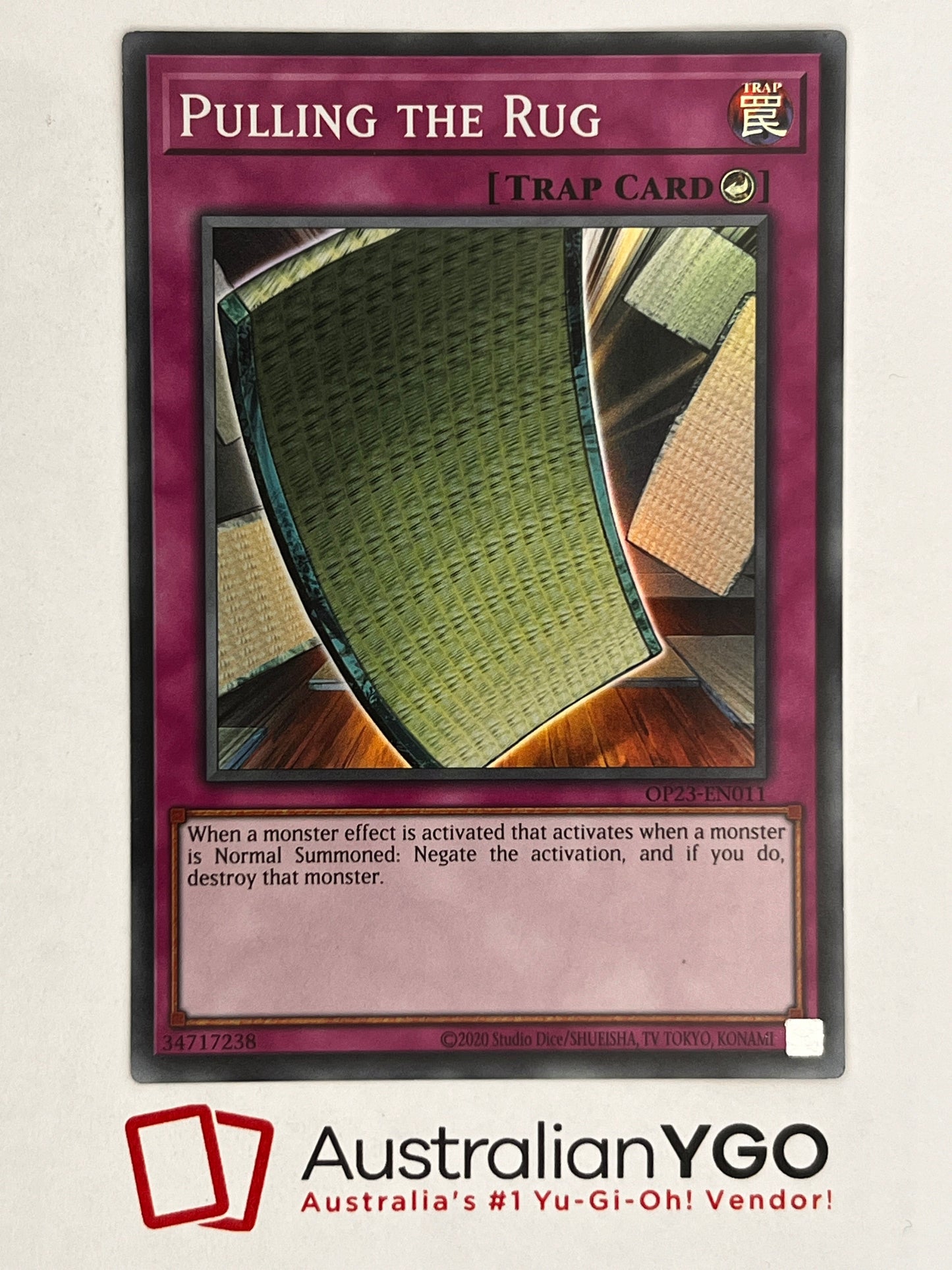yugioh pulling card Pulling The Rug OP23-EN011 – Aus Ygo