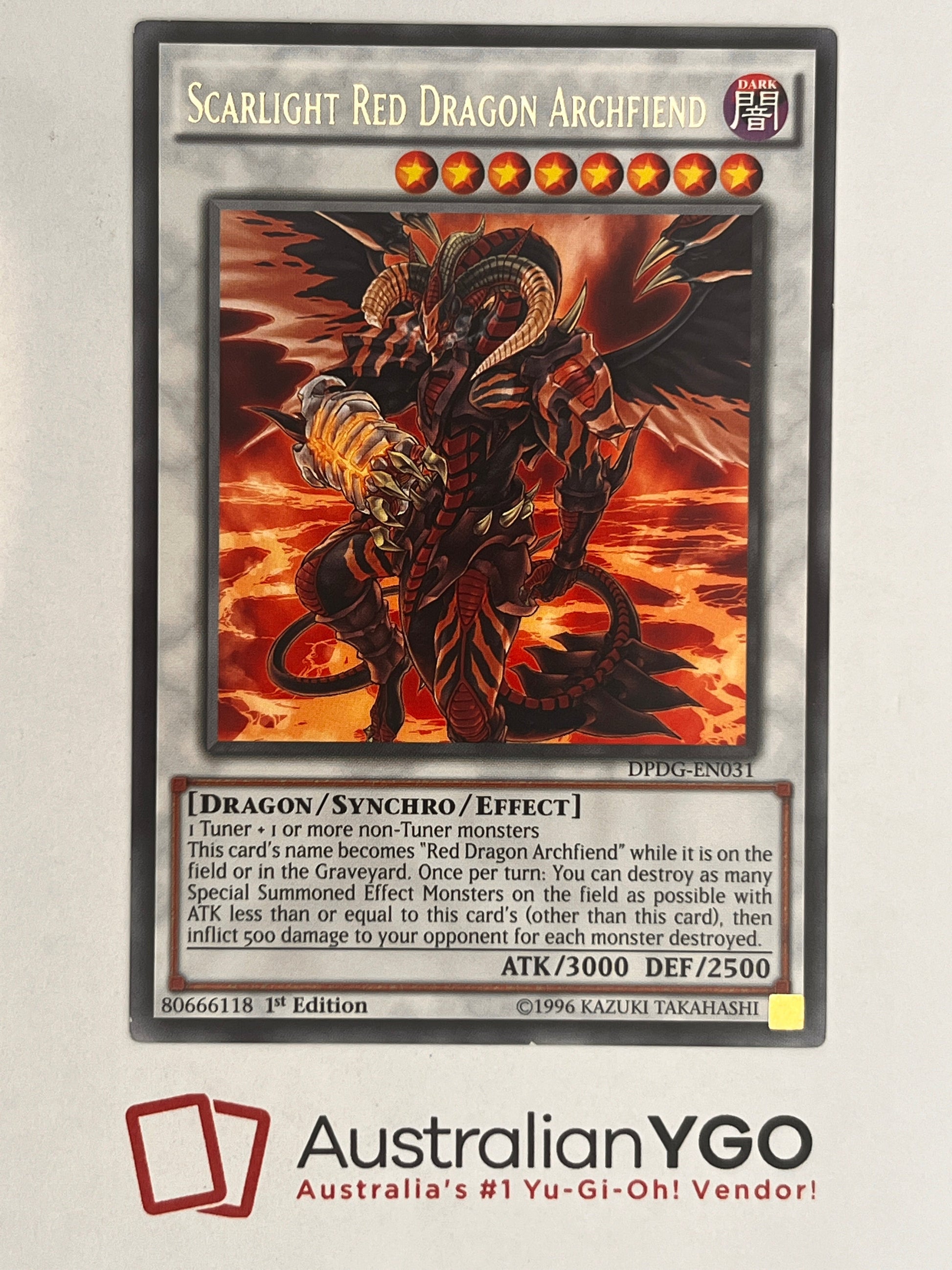Scarlight Red Dragon Archfiend DPDG-EN031 Aus Ygo Scarlight Red Dragon Archfiend DPDG-EN031 Aus Ygo