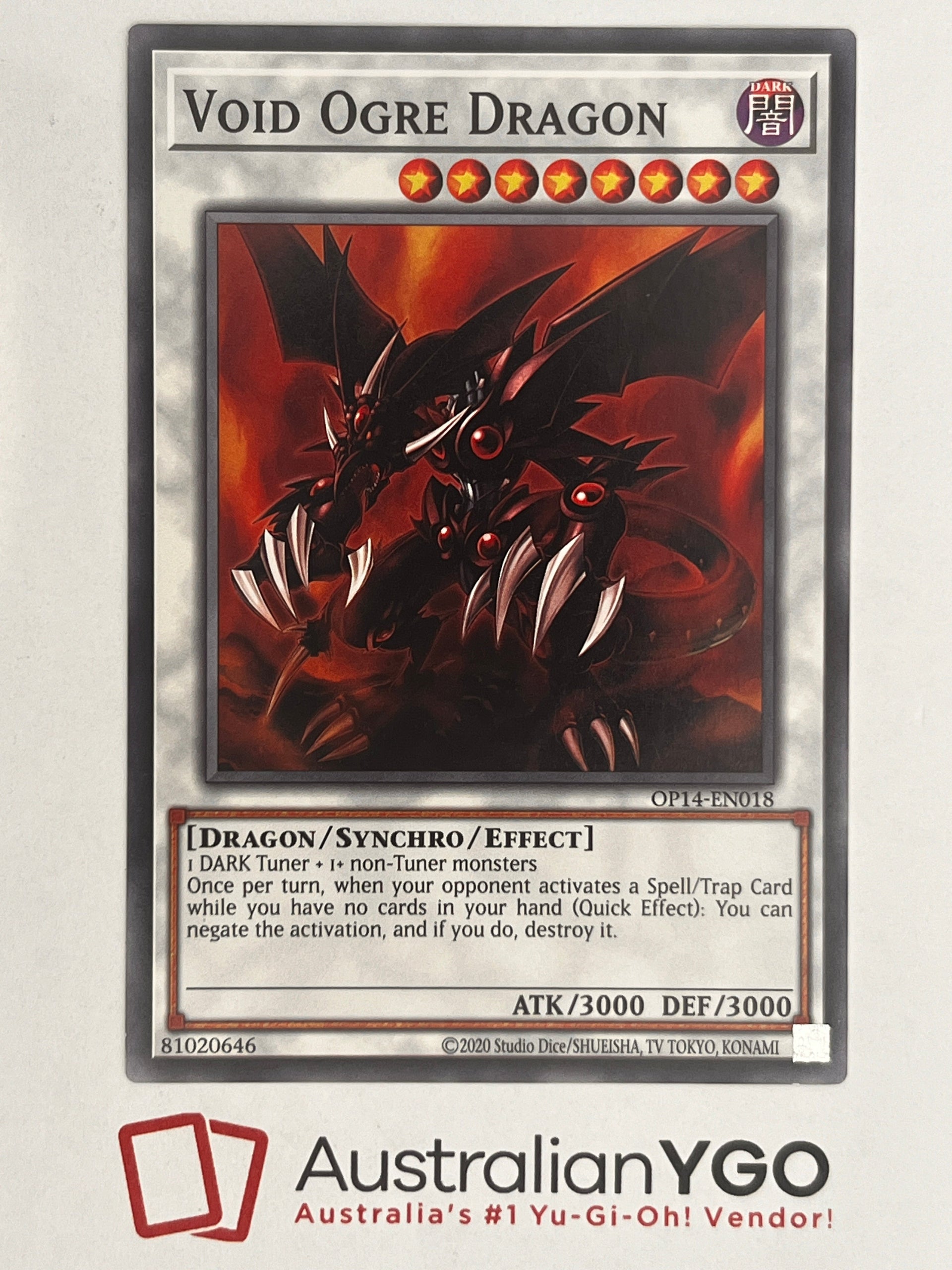 Void Ogre Dragon - 1st Edition Secret Rare (PRC1-EN021) - Near Mint Yu-Gi-Oh!  Card