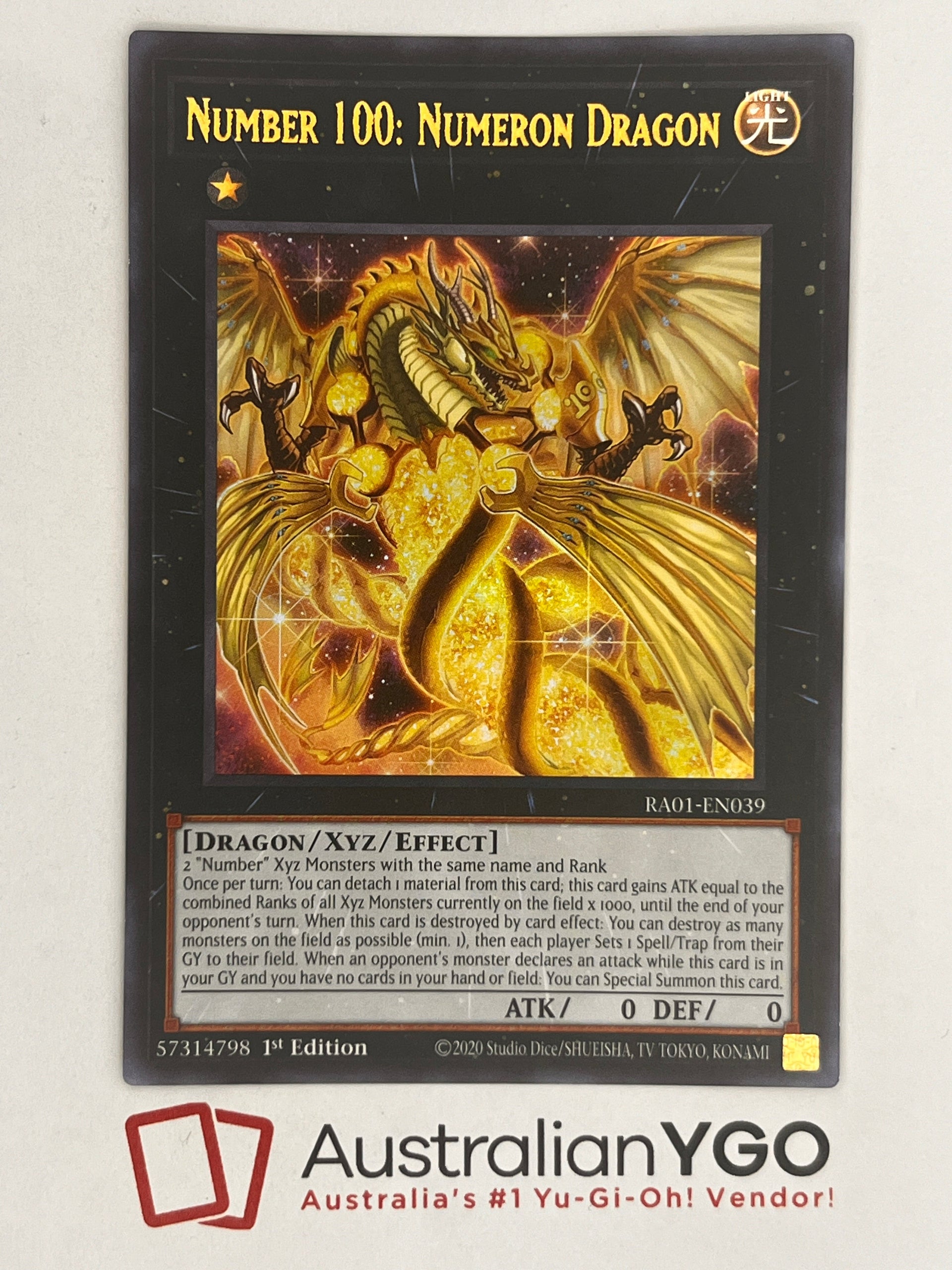 yugioh number card 100 Number 100: Numeron Dragon (PCR) - 25th Anniversary Rarity Collection