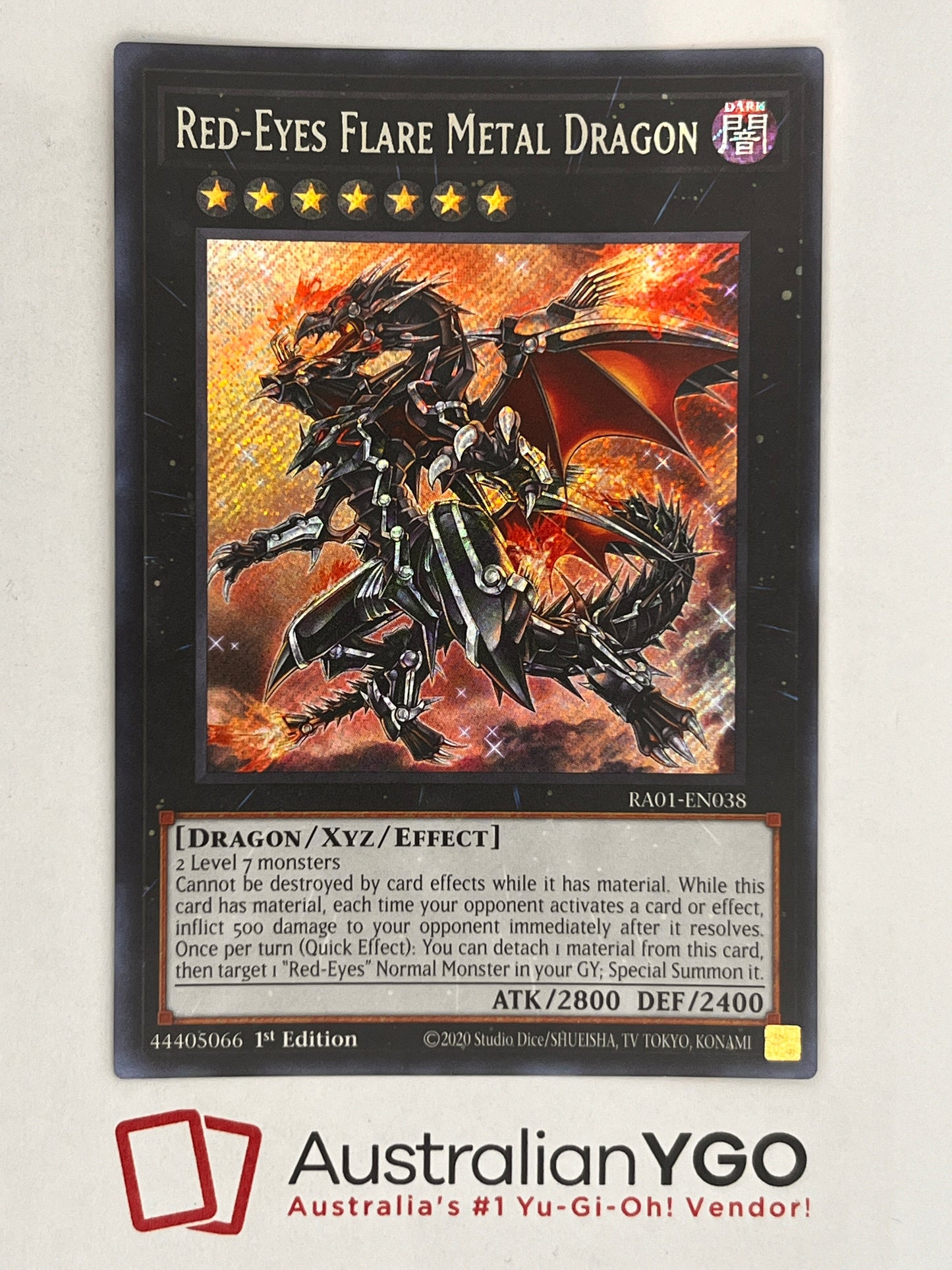 Red-Eyes Flare Metal Dragon (American) RA01-EN038