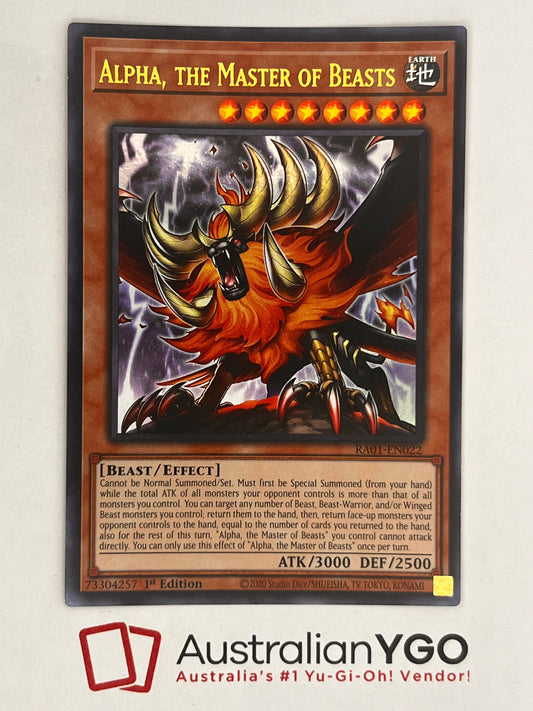 Alpha, the Master of Beasts (American) RA01-EN022