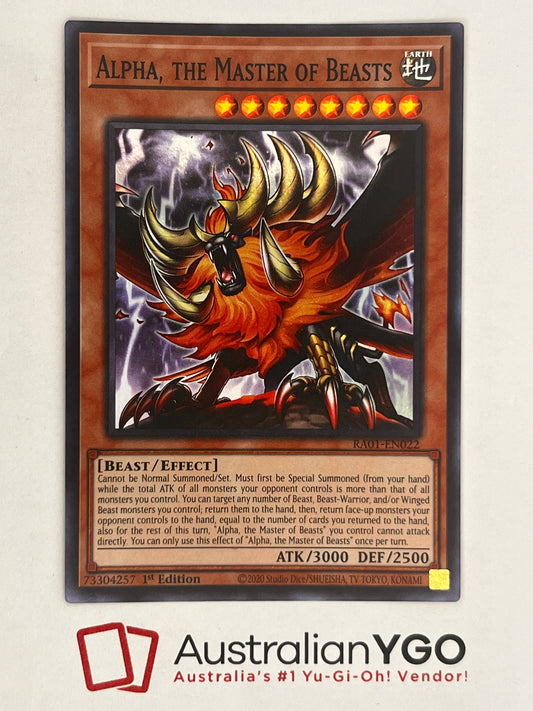 Alpha, the Master of Beasts (American) RA01-EN022