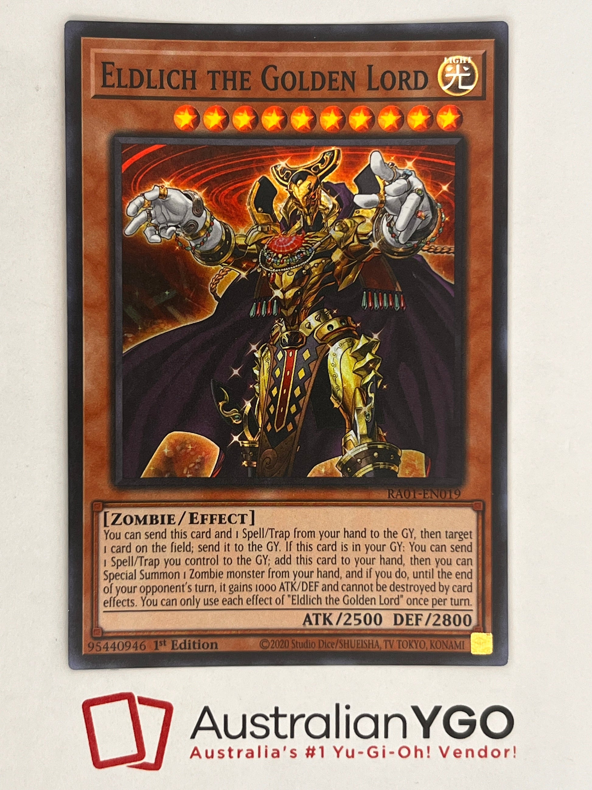 Eldlich the Golden Lord (American) RA01-EN019 Aus Ygo Eldlich the Golden Lord (American) RA01-EN019 Aus Ygo