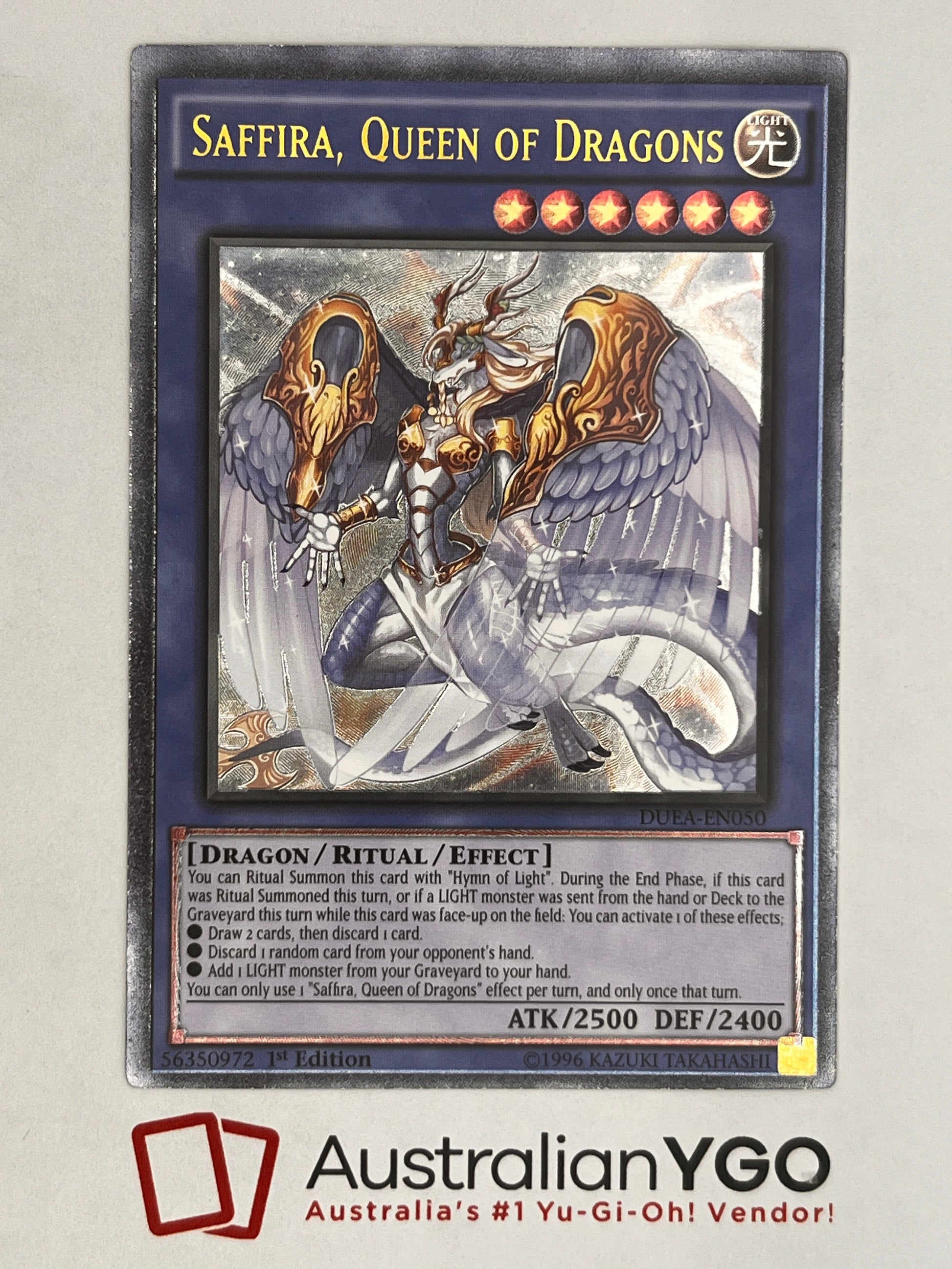 Saffira, Queen of Dragons DUEA-EN050 (UTR) – Aus Ygo