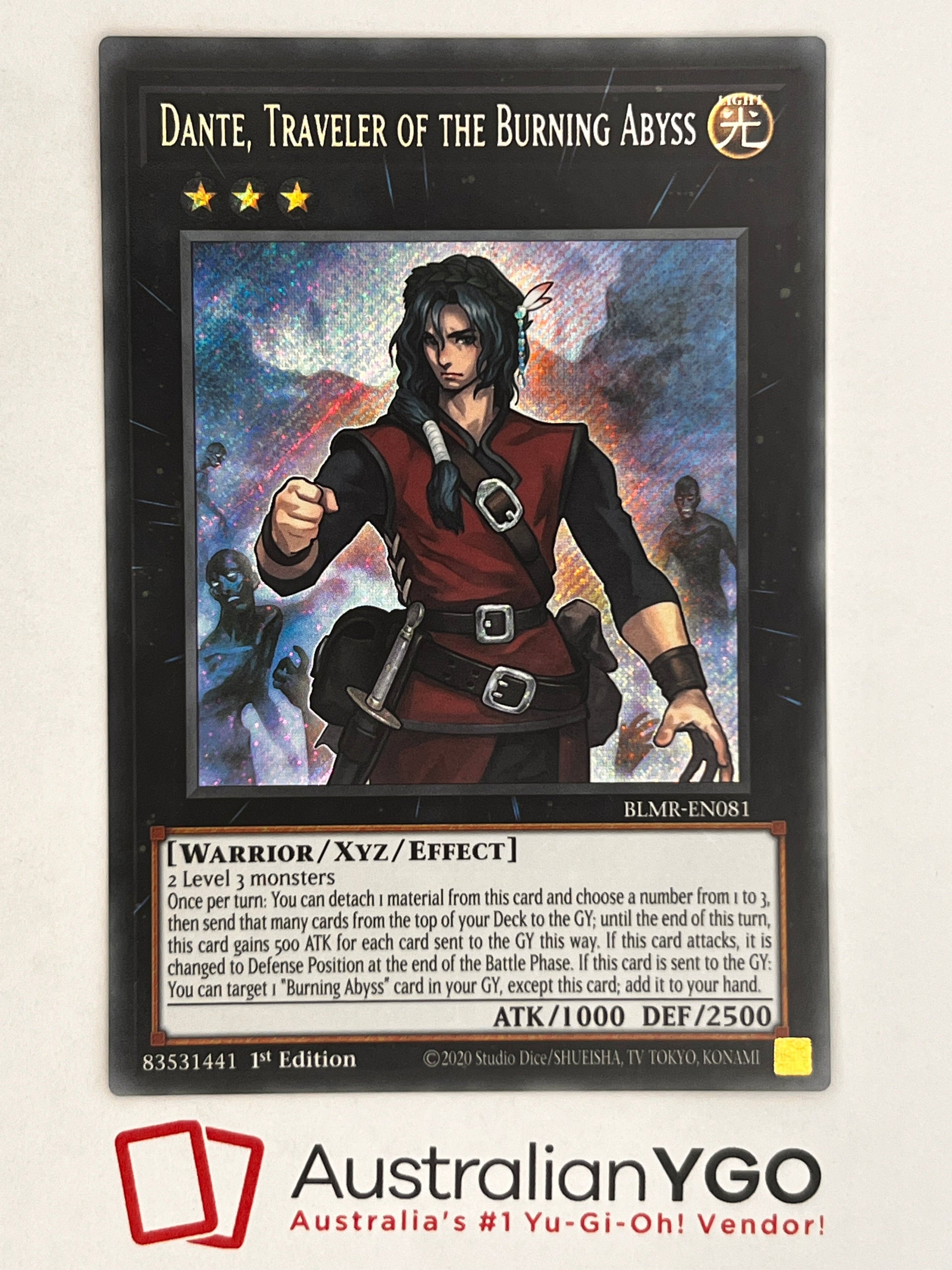 dante yugioh card Dante, Traveller Of The Burning Abyss BLMR-EN081 – Aus Ygo