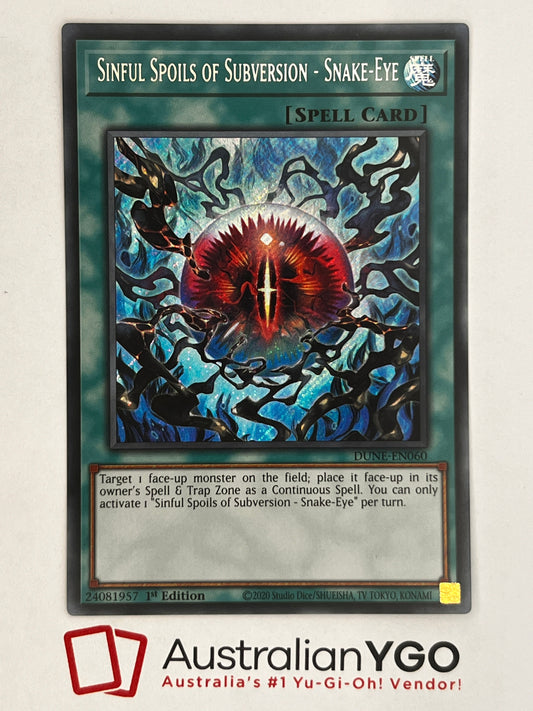 Sinful Spoils Of Subversion - Snake-Eye DUNE-EN060