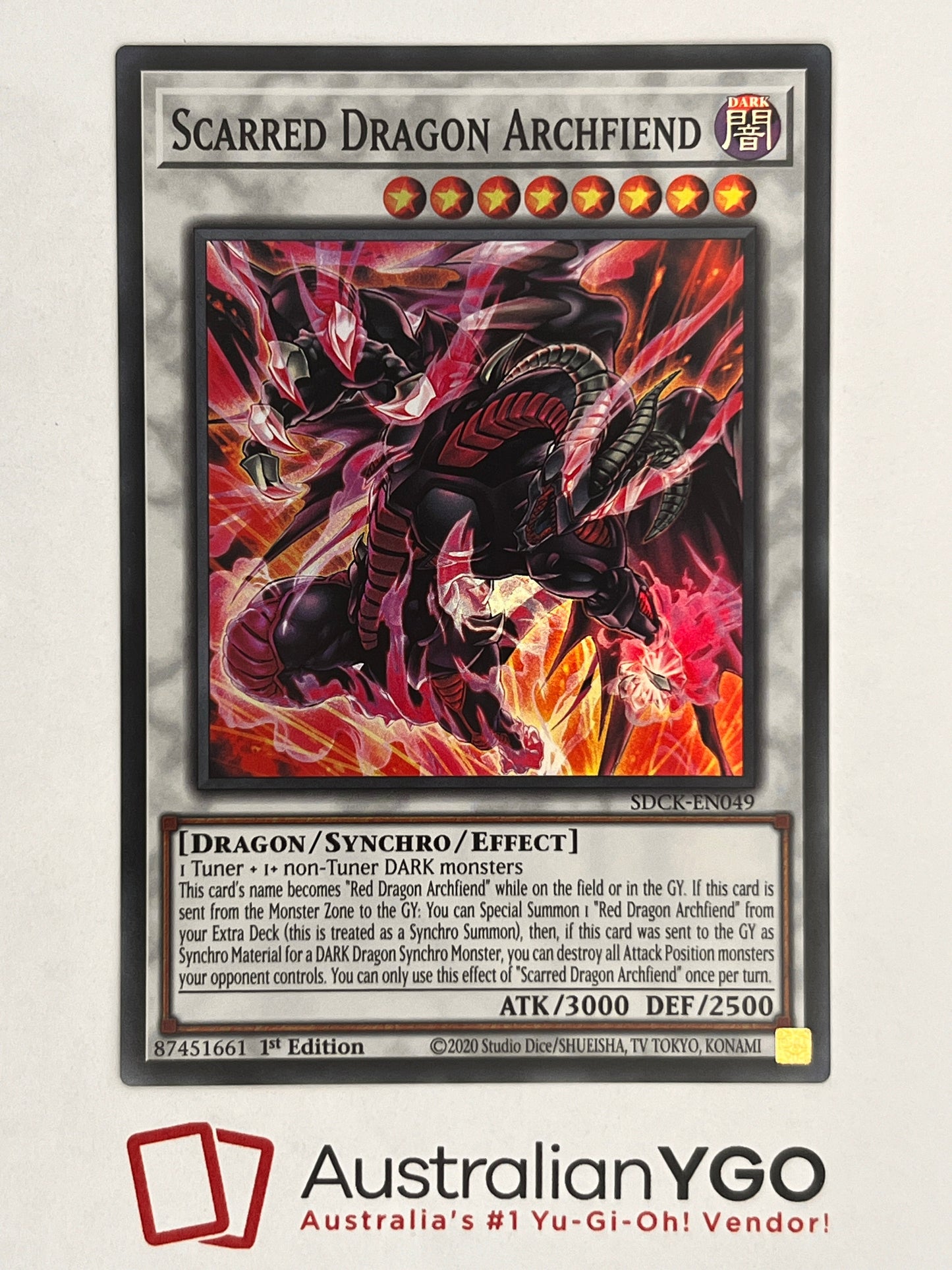 Scarred Dragon Archfiend SDCK-EN049
