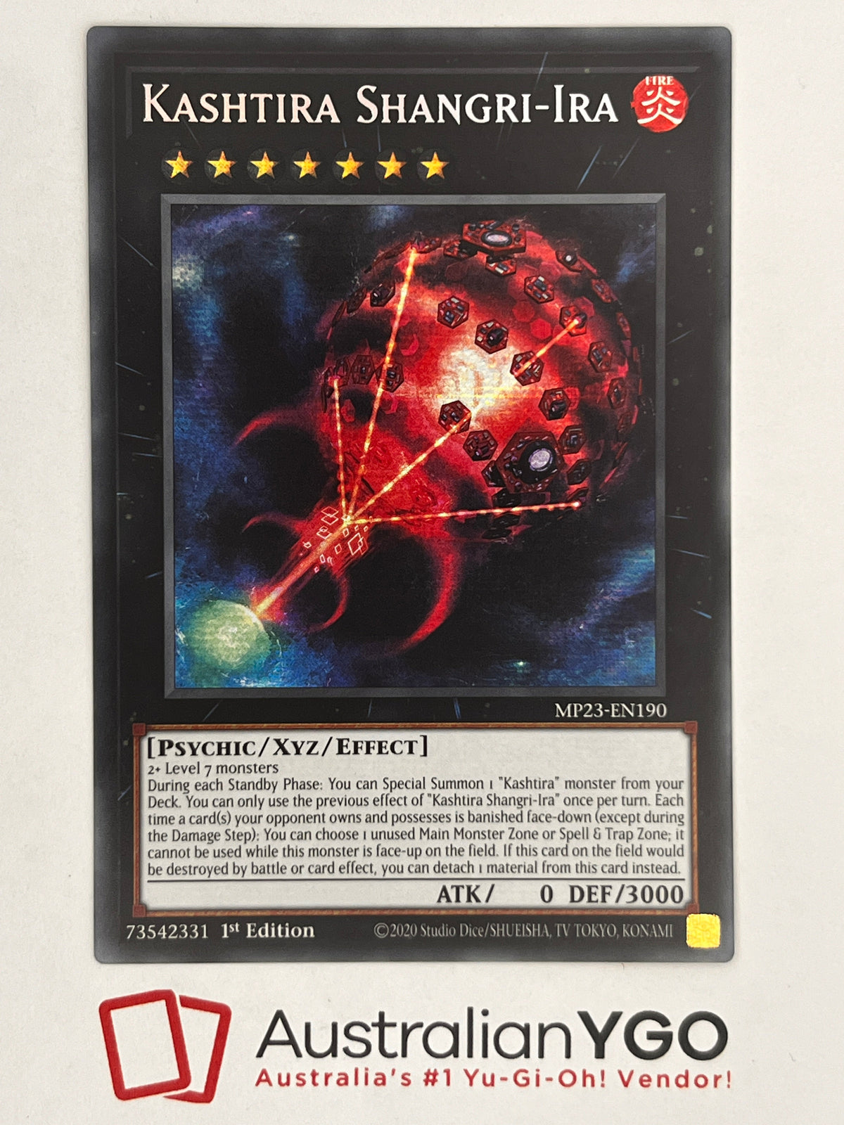 Yu-Gi-Oh! Einzelkarte: Kashtira Shangri-Ira – Super Rare – Deutsch – 1. Auflage – Inkl. Ultrapro Toploader