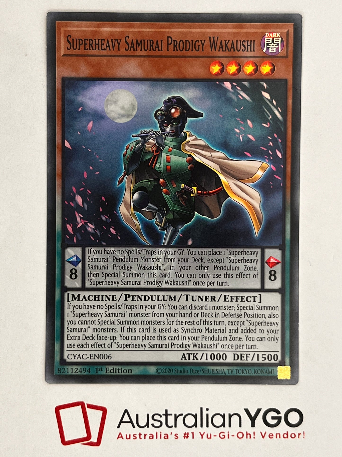 Superheavy Samurai Prodigy Wakaushi CYAC-EN006