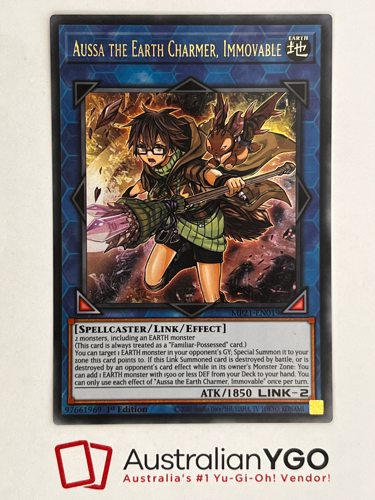 Aussa The Earth Charmer, Immovable MP21-EN019 – Aus Ygo