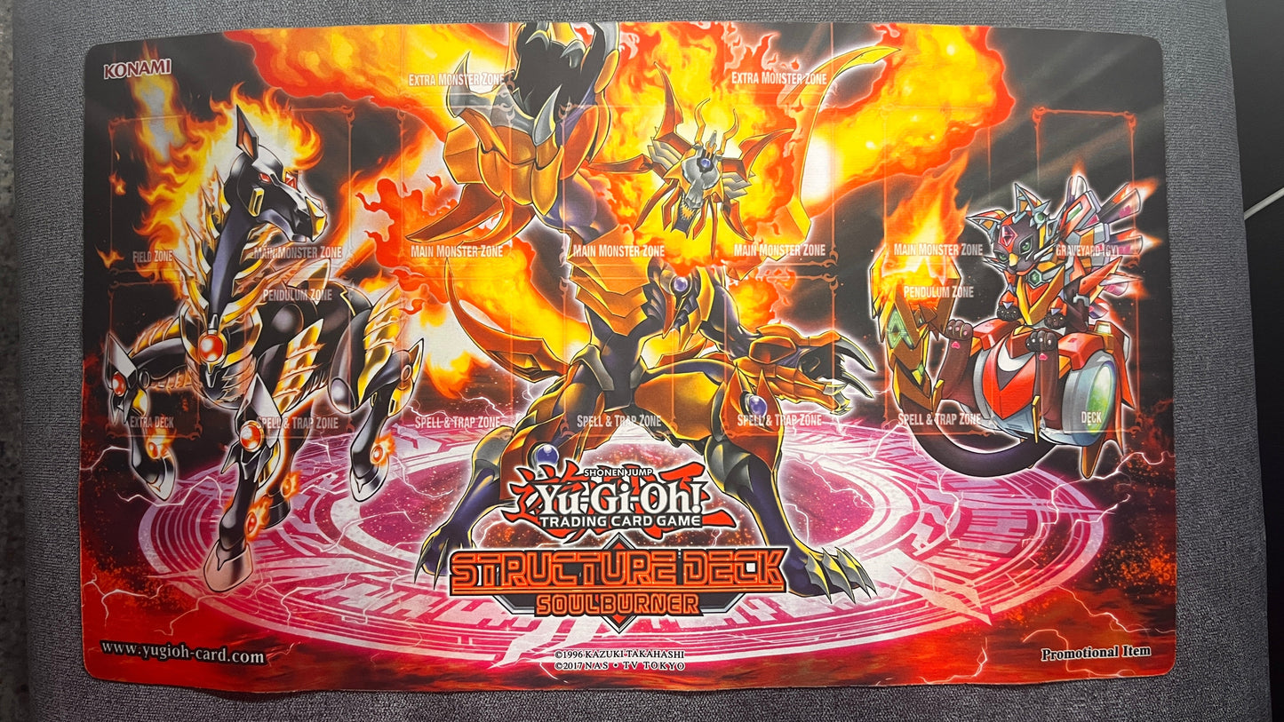 Official Yugioh Soulburner Structure Deck Playmat Unsealed Aus Ygo Official Yugioh Soulburner Structure Deck Playmat Unsealed Aus Ygo