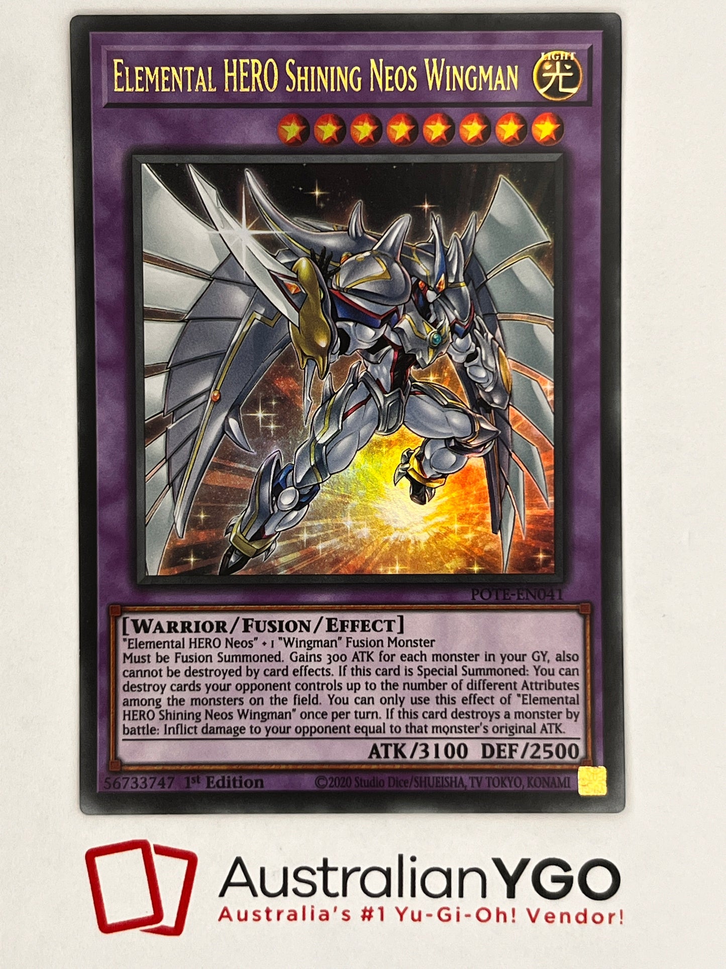 Elemental HERO Shining Neos Wingman POTE-EN041