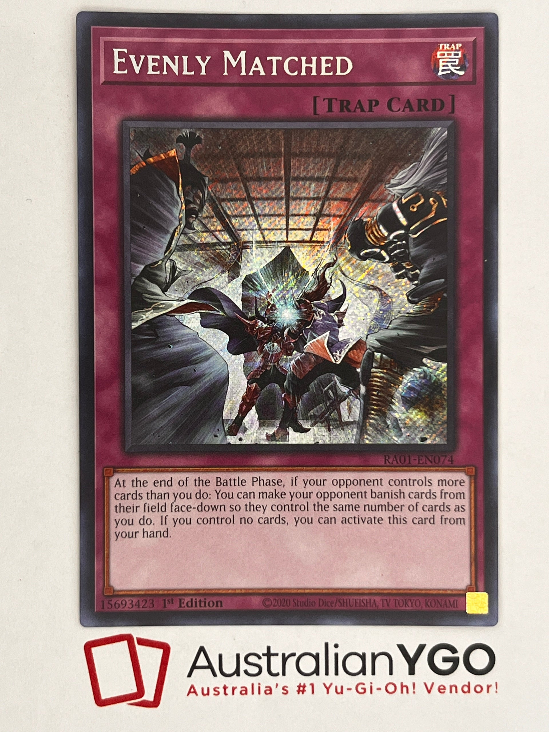 Evenly Matched (American) RA01-EN074 – Aus Ygo