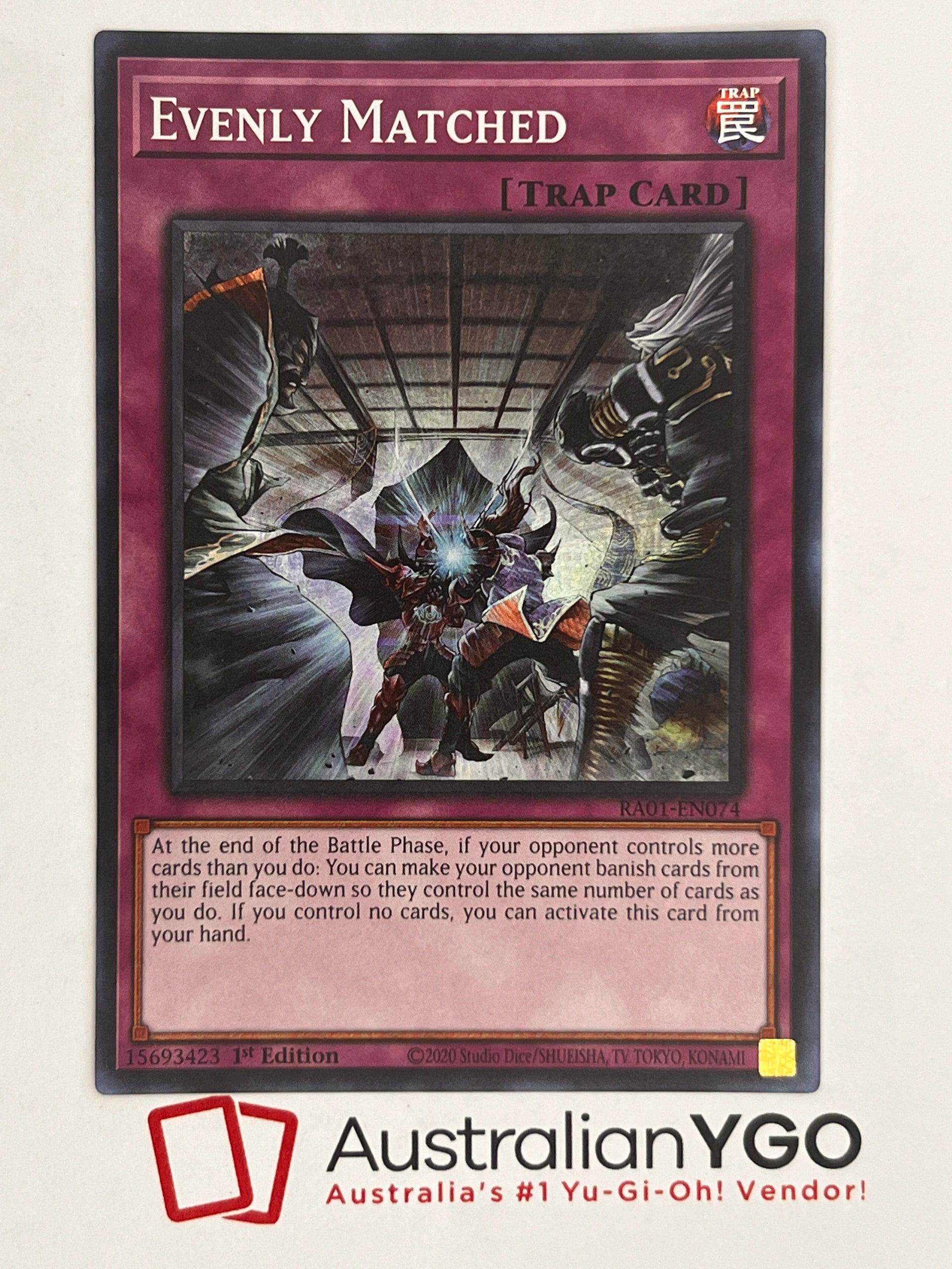 Evenly Matched (American) RA01-EN074 – Aus Ygo