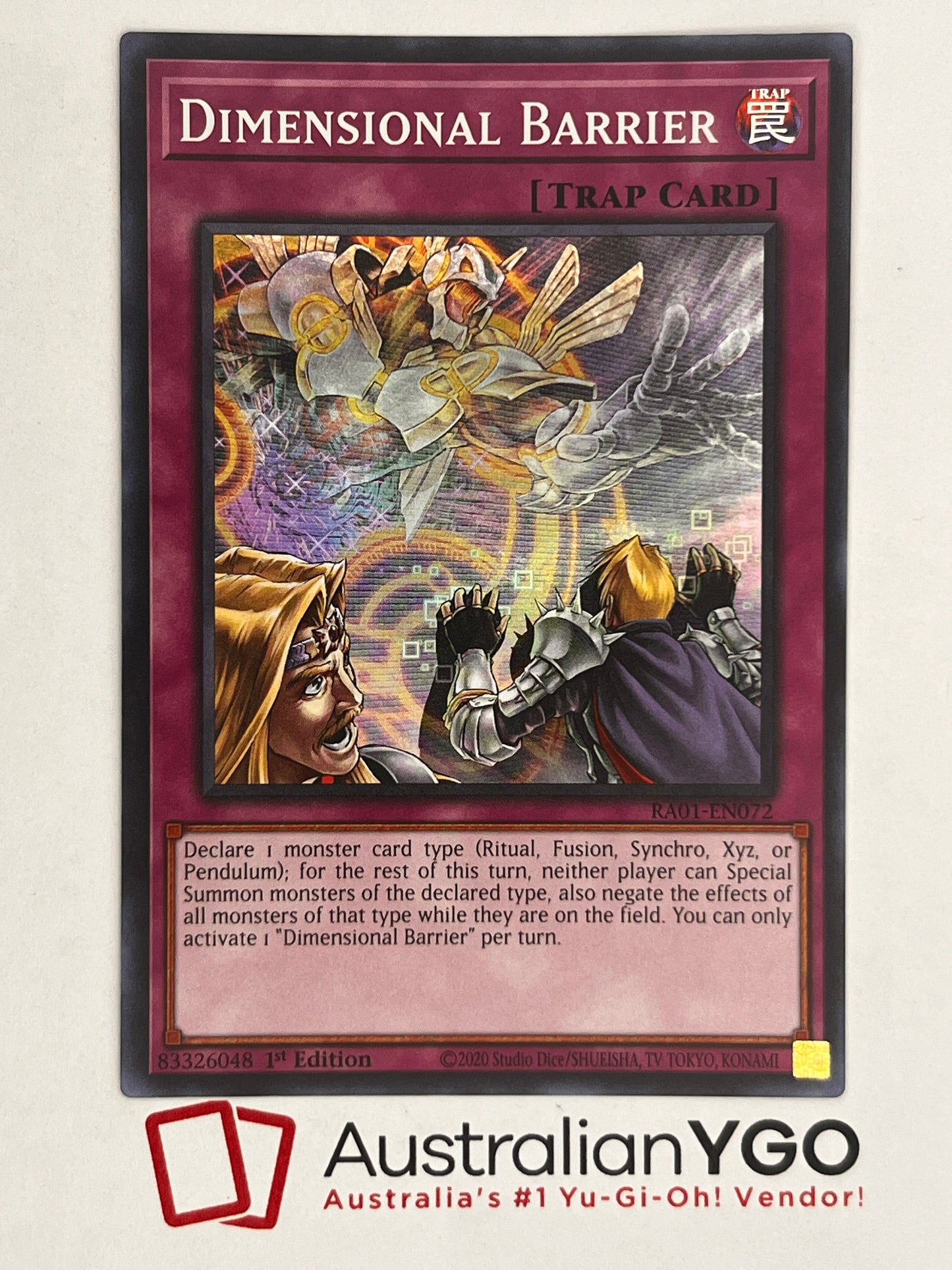 Dimensional Barrier (American) RA01-EN072