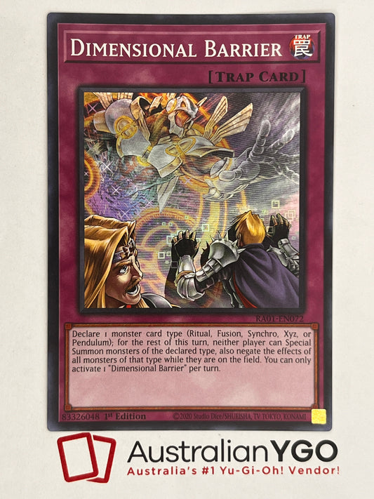 Dimensional Barrier (American) RA01-EN072