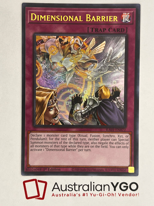 Dimensional Barrier (American) RA01-EN072