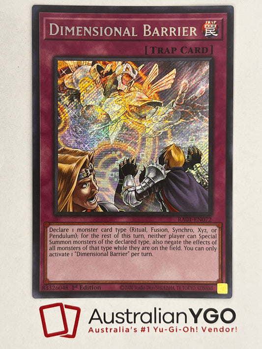 Dimensional Barrier (American) RA01-EN072