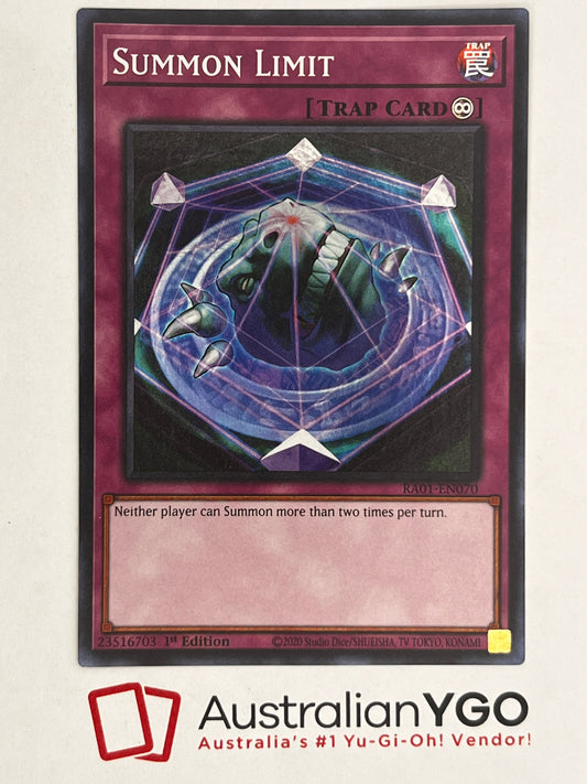 Summon Limit (American) RA01-EN070