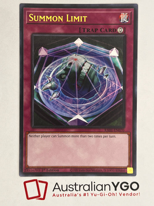 Summon Limit (American) RA01-EN070
