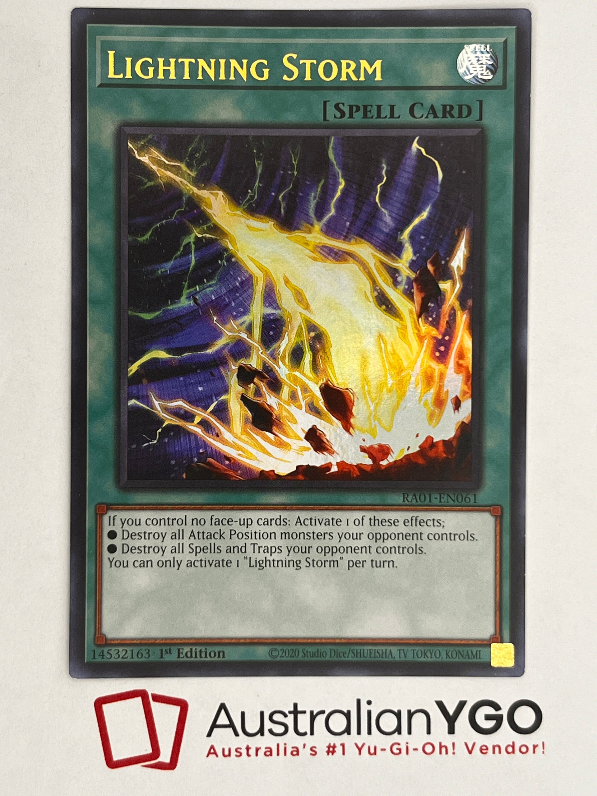 lightning storm yugioh card Lightning Storm (American) RA01-EN061